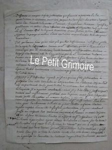 DOC 1726 : Assignation chevalier irlandais/seigneur de Coetmen (Côtes d'Armor) - Picture 1 of 2