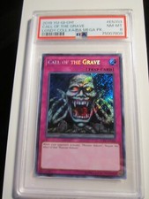 2018 YU GI OH CARD CALL OF THE GRAVE PSA GRADED NM MT 8