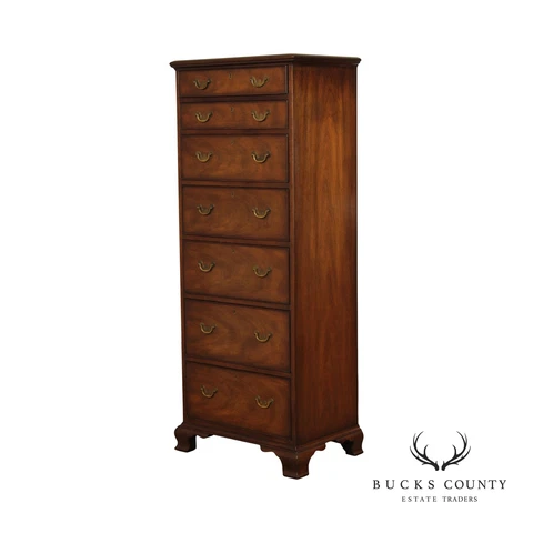Kittinger Vintage Chippendale Style Mahogany Lingerie Chest Cover