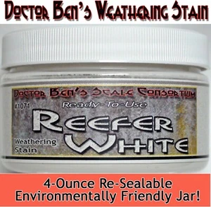 Reefer White Weathering Stain-4oz Doctor Ben's Wood Plastic Metal Resin oo2461 - Picture 1 of 12