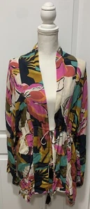 Billabong Damen S/M Badeshirt Kaftan Kimono Meer und Mond Mehrfarbig Coverup - Bild 1 von 4