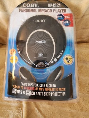 Portable CD Player Battery Operated             Coby MPC D521-CD521   - Image 1 of 4