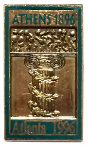 Olympic Pin - Athens 1896 Atlanta 1996 Olympics Collectible - Picture 1 of 8