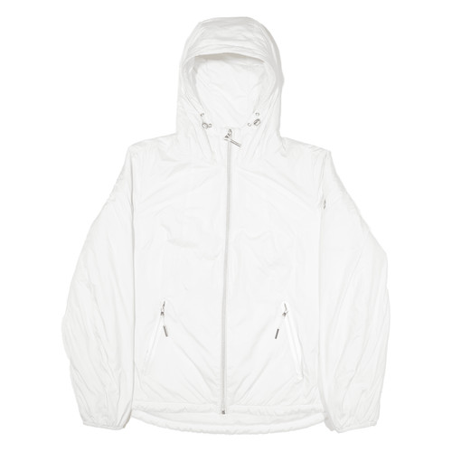 Cappotto donna MICHAEL KORS isolato bianco con cappuccio L