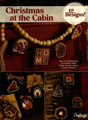 CRAFTWAYS CROSS STITCH CHRISTMAS AT THE CABIN 12 ADORABLE DESIGNS - Image 1 of 2