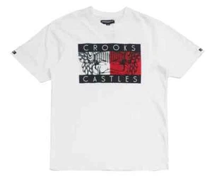 "Crooks & Castles Crooks Figure White Short Sleeve T-Shirt - XL - Picture 1 of 1