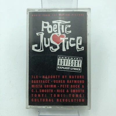 Poetic Justice Motion Picture Soundtrack Cassette Tape Tested Works - TLC Usher  - Image 1 of 4