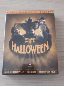 I Peggiori Incubi Di Halloween (Cofanetto Midnight Factory) 3 Blu-ray - Nuovo - Foto 1 di 4