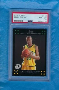 KEVIN DURANT 2007-08 TOPPS #112 PSA 8 NEAR MINT TO MINT ROOKIE CARD ! ! - Picture 1 of 1