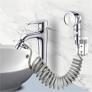 Sink Faucet Hose Sprayer Attachment Handheld Sink Sprayer with 6 Adapters & On/O - Picture 1 of 7