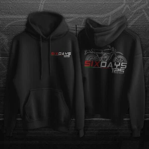 Ducati 125 Six Days 1977-1978 Motorcycle Hoodie Pullover for Two Stroke Riders - Picture 1 of 5