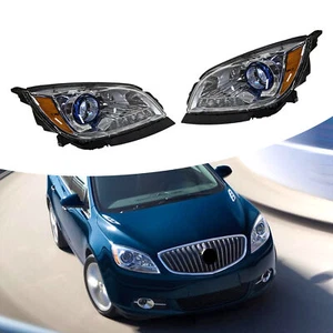 For 2012-2017 Buick Verano Halogen Headlight Assembly Pair Driver&Passenger Side - Foto 1 di 7