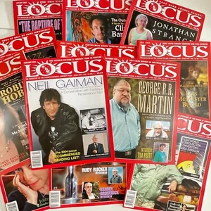 12 LOCUS Zeitschriften 2005 komplettes Jahr Science Fiction Fantasy Neil Gaiman - Bild 1 von 4