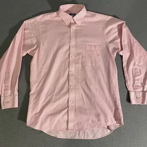 IZOD Men’s Large Red Regular Fit Long Sleeve Stretch Button-Down Shirt Large - Picture 1 of 6