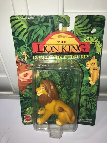 Disney The Lion King Collectible Figures Adult Simba Mattel 1994 Vintage Cover
