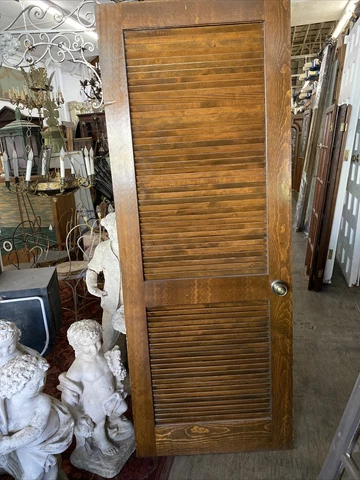 Pantry Room Utility Room Slatted Door Vented Shutter Door Cover