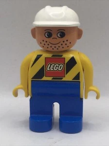 Lego Duplo Trabajador de la Construcción "LEGO" en Camisa - Juego 2814-2819 - 4555pb038 - D12 - Imagen 1 de 1