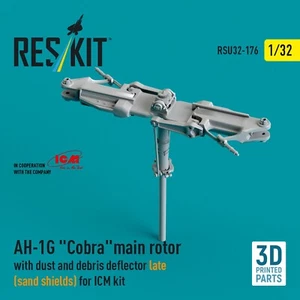 AH-1G Cobra rotor principal con deflector de polvo y escombros (para ICM) 1:32 RSU32-0176 - Imagen 1 de 2