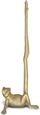 Gold Paper Towel Holder, Metal Toilet or Kitchen Paper Holder for Floor or Count - Image 1 of 4