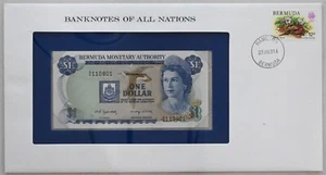 Bermuda 1981 Dollar (Auth 1982) Bank of all nations. 12 Cents stamp canc. RC0581 - Picture 1 of 2