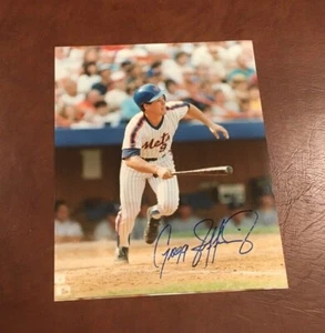 Ex Met GREGG JEFFERIES signed handsigniertes 8x10 Foto [BITTE LESEN] - Bild 1 von 2