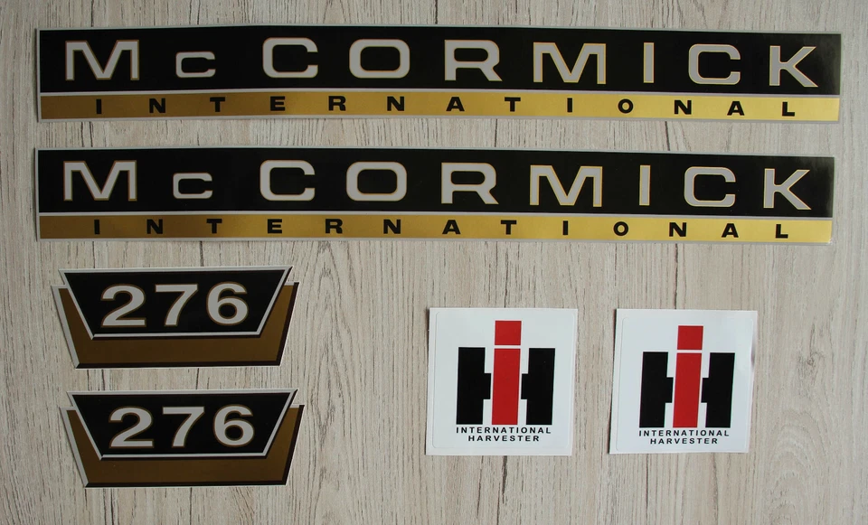 IHC / Mc Cormick Aufkleber international 276 Gold Logo Emblem Sticker Label kurz - Bild 1 von 1