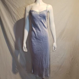 Victoria’s Secret 100% Silk Small Lavender Purple Long Nightgown Maxi Dress Slip - Picture 1 of 4