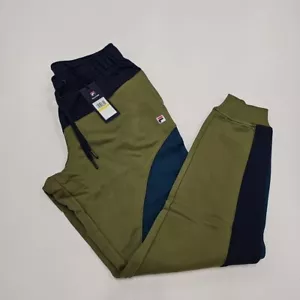 NWT Fila Trail Color Block Jogger Pants Blue Green Women’s Medium New With Tags - Picture 1 of 6