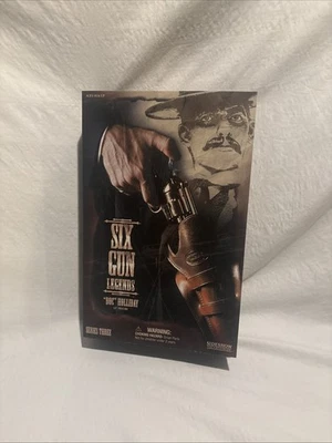 Figura de acción Copyright 2001 Sideshow Toy Six Gun Legends 12" Doc Holliday Foto 1 de 4