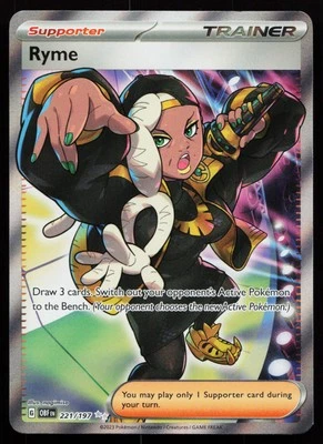 Ryme 221/197 Ultra Rare SV03: Obsidian Flames Pokémon Card - Image 1 of 2