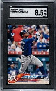 2018 Topps Update #US250 Ronald Acuna Jr. SGC 8.5 - Picture 1 of 2