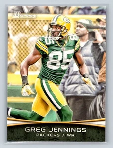 Bowman #15 Greg Jennings Green Bay Packers 2012 - Imagen 1 de 2