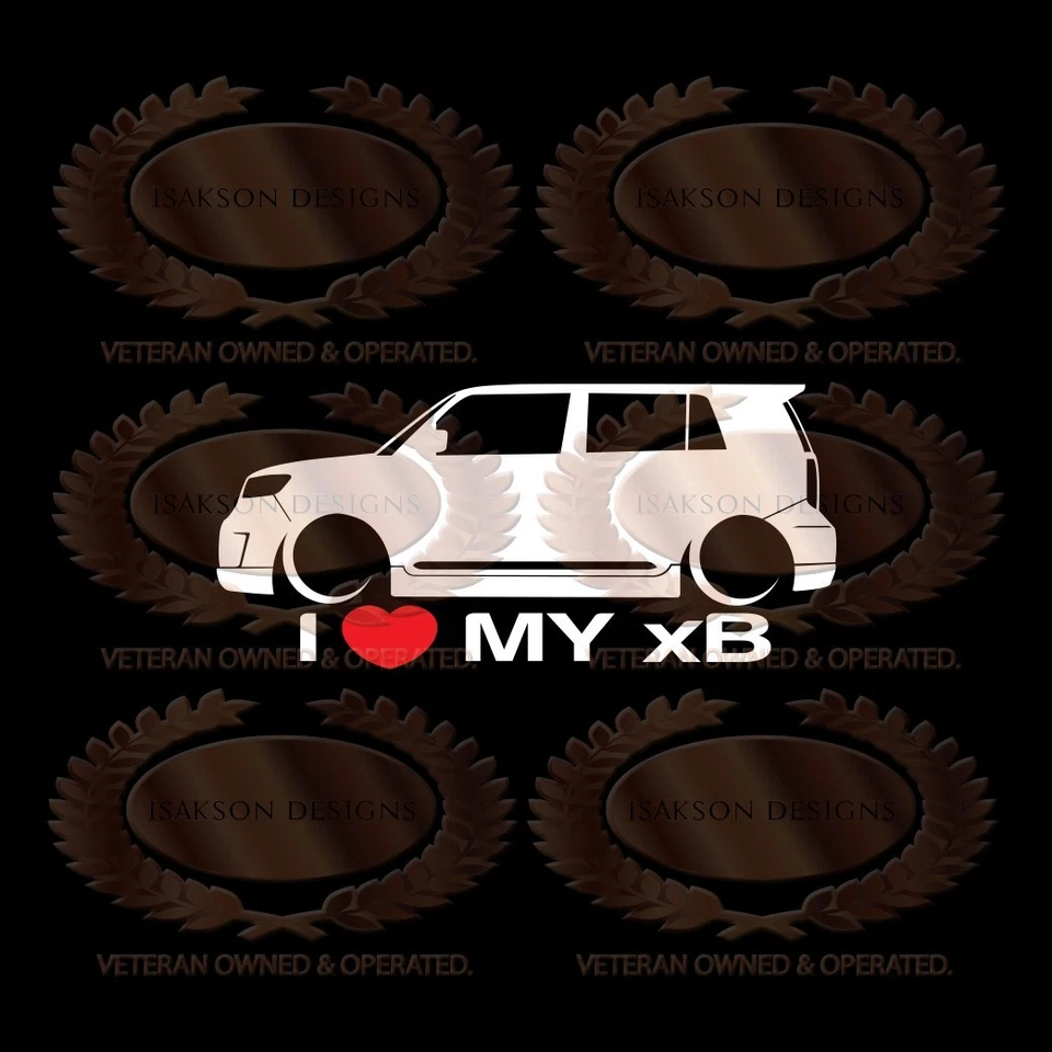 I Love My XB Decal Sticker For Scion XB2 - Image 1 of 1