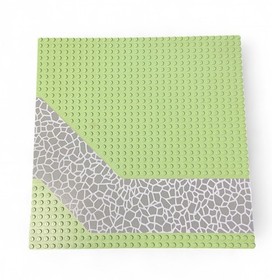 LEGO Yellowish Green Baseplate 32x32 Paradisa Driveway Cobblestone 4478px3 6419