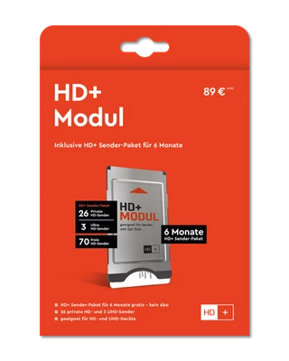 HD PLUS HD+ Modul inkl. 6 Monate HD+ Sender-Paket #33961709 - Bild 1 von 4
