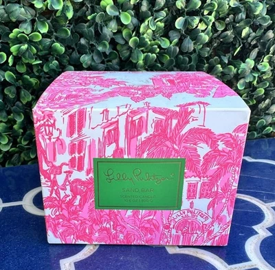 NIB Lilly Pulitzer Electroplated Candle Sand Bar Scented 10.6oz Soy Wax Gift - Image 1 of 4