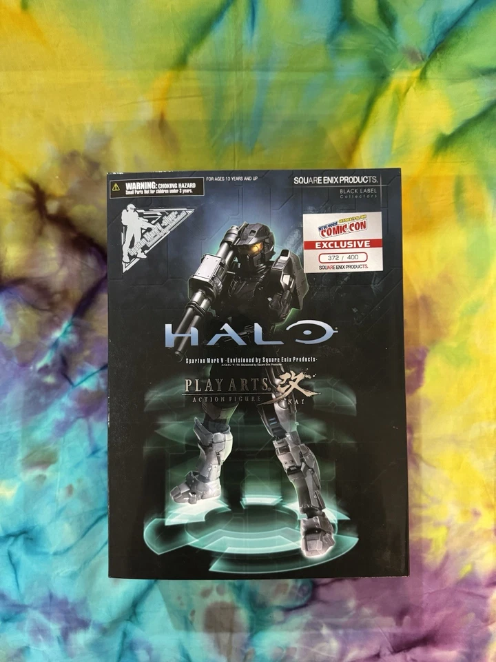 Halo Combat Evolved Spartan Mark V Black Play Arts Kai Action Figure Square Enix