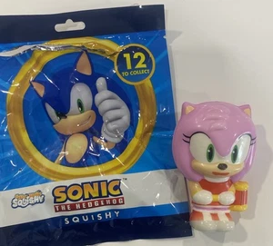 Sonic The Hedgehog Super Magic Squishy Stress Relief Figura in Schiuma Morbida - Amy Rose - Foto 1 di 5