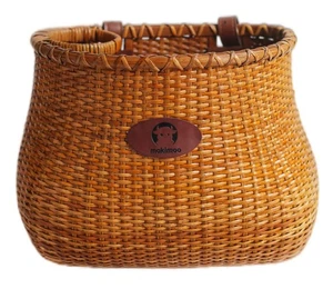 Bike Basket for Women's Beach Cruiser or Scooter The Original Wicker Bicycle ... - Foto 1 di 5
