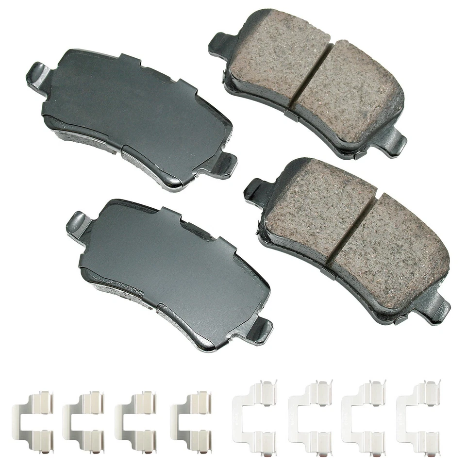 Juego de pastillas de freno de disco Akebono EUR1307A para modelos Land Rover Volvo 07-18 seleccionados Foto 1 de 1