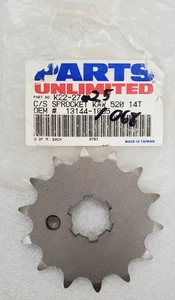 K22-2725 PARTS UNLIMITED STEEL FRONT SPROCKET 520 PITCH 14 TOOTH KAWASAKI KE250 - Picture 1 of 5