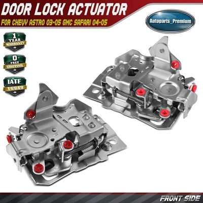 2x Front LH & RH Door Latch Assembly for Chevrolet Astro 92-05 GMC Safari 92-05 - Image 1 of 4