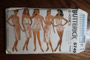 Butterick 5740 Pattern Lingerie Slip Teddy Camisole Panties Size (12-16) Uncut - Picture 1 of 3