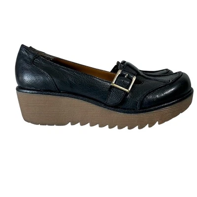 MIA Gruesa Plataforma Mary Jane Cuña Talla 6M Academia Lug Suela T Correa Preppy Foto 1 de 4