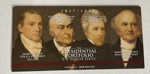 THE PRESIDENTIAL PORTFOLIO US DOLLAR SERIES VOLUME 2 RELEASE 2008 WITH 4 COINS - Picture 1 of 4