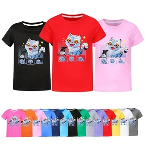 Kids Boys Girls Demons Hunter Kpop Short Sleeve T-shirts Cotton T shirt Tops Tee - Picture 1 of 17