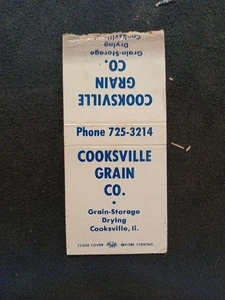 Cooksville Grain Co. Cooksville, IL Vintage Matchbook Cover - Picture 1 of 2