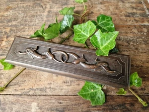 antik Jugendstil Box Stiftkasten Schatulle Mythologie Wesen mit Inhalt - Picture 1 of 15