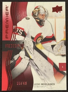2023-24 Upper Deck Premier Rookies Ruby LEEVI MERILAINEN Senators  33/49 - Picture 1 of 2