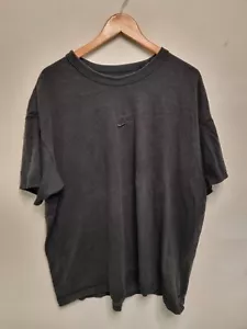 nike shirt adult size 2xl xxl black center swoosh heavyweight 90s look - Picture 1 of 7